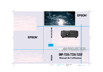 Manuel du propriétaire | Epson EMP-7250 Manuel utilisateur | Fixfr