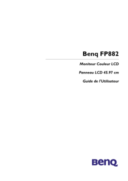 BenQ FP882 Manuel utilisateur