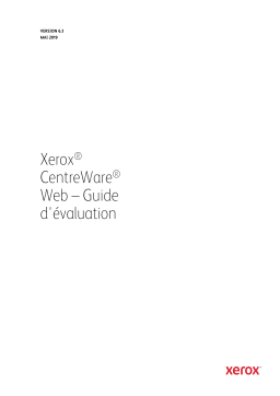 Xerox CentreWare Web Mode d'emploi