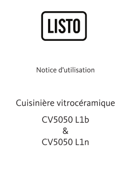 Listo CV5050 L2N Manuel utilisateur