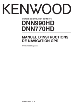 Kenwood DNN 770 HD Manuel utilisateur