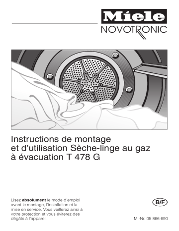 Manuel du propriétaire | Miele T 478 G Manuel utilisateur | Fixfr