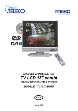 Teleco Monitor LCD 15p combi TL1510 BDTP Manuel utilisateur