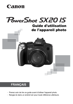 Canon Powershot SX20 IS Manuel utilisateur