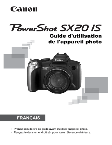 Mode d'emploi | Canon Powershot SX20 IS Manuel utilisateur | Fixfr