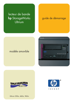 HP STORAGEWORKS ULTRIUM 230 TAPE DRIVE Manuel utilisateur