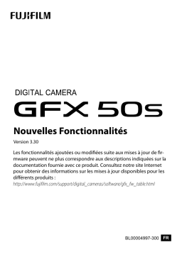 Fujifilm GFX 50S Camera Manuel utilisateur