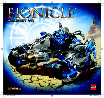 Manuel du propriétaire | Lego Bionicle - Kaxium V3 8993 Manuel utilisateur | Fixfr