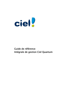 Ciel Quantum 2012 Manuel utilisateur