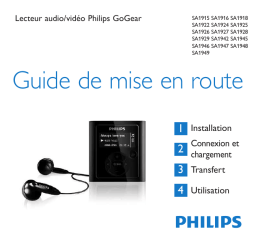 Philips SA1922/02 Manuel utilisateur