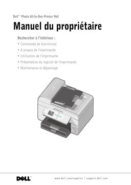 Dell 964 All In One Photo Printer printers accessory Manuel utilisateur
