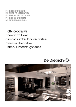 De Dietrich DHD1160X Manuel utilisateur