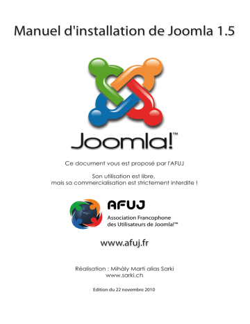 Joomla 1.5 Manuel utilisateur | Fixfr