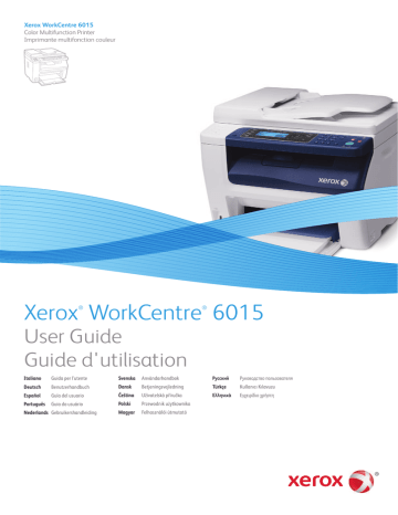 Xerox 6015 WorkCentre Mode d'emploi | Fixfr