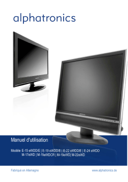 Alphatronics M-19eWDCR Manuel utilisateur