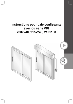 Castorama Baie coulissante aluminium avec volet roulant motorisé blanc - 180 x h.215 cm Uw 2 Manuel utilisateur