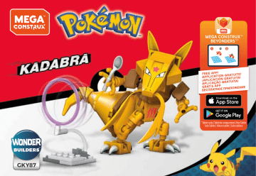 Mattel Mega Construx Pokémon Kadabra Manuel utilisateur | Fixfr