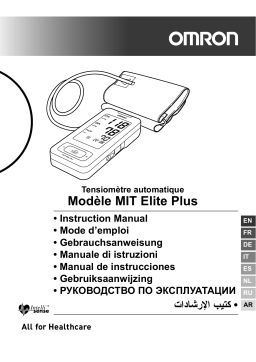 Omron MIT Elite Plus Manuel utilisateur