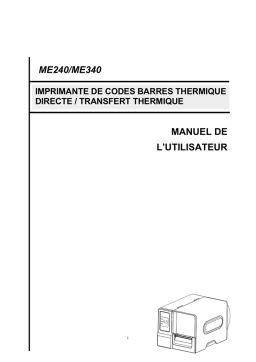 TSC ME240 Series Manuel utilisateur