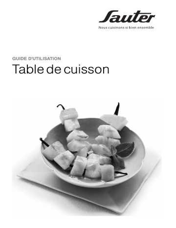 Manuel du propriétaire | sauter STG920B Table de cuisson Manuel utilisateur | Fixfr