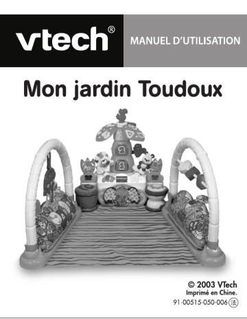 Manuel du propriétaire | VTech MON JARDIN TOUDOUX Manuel utilisateur | Fixfr