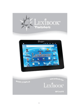 Lexibook MFC161 FR Mode d'emploi