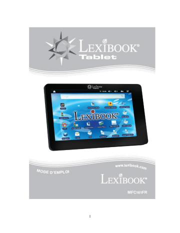 Tablet MFC161FR | Lexibook MFC161 FR Mode d'emploi | Fixfr