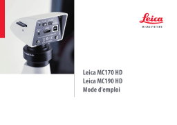 Leica Microsystems MC170 HD Microscope Cameras Manuel utilisateur