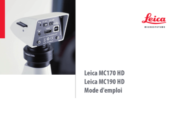 MC190 HD | Leica Microsystems MC170 HD Microscope Cameras Manuel utilisateur | Fixfr