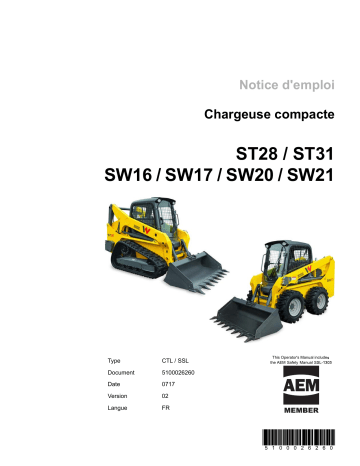 SW17 (S05-2) | SW20 (S05-4) | SW21 (S05-3) | ST31 (S05-6) | SW16 (S05-1) | Wacker Neuson ST28 (S05-5) Track loader Manuel utilisateur | Fixfr