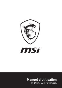 MSI GS65 Stealth Thin (Intel 8th Gen) notebook Manuel utilisateur