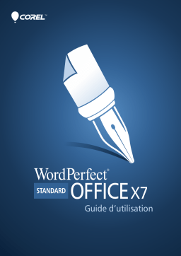 Corel WordPerfect Office X7 Manuel utilisateur