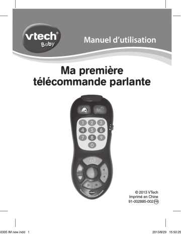 Mode d'emploi | VTech Ma Premiere Télécommande Parlante Manuel utilisateur | Fixfr