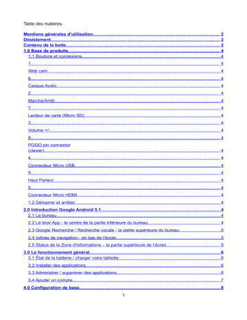 Point of View TAB-A1085 161 Manuel utilisateur | Fixfr