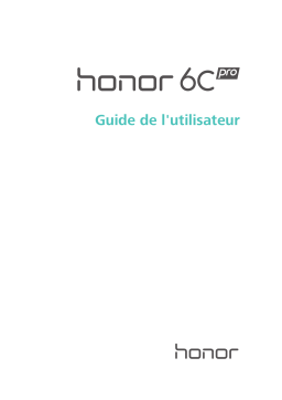 Honor 6C Pro Manuel utilisateur