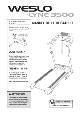 Weslo WETL14707.0 Manuel utilisateur