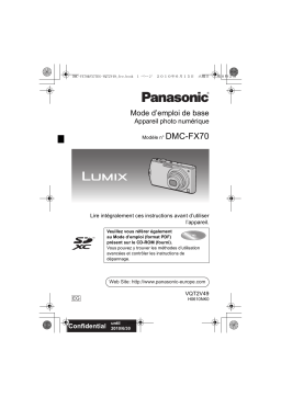 Panasonic DMC FX70 Mode d'emploi