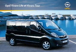 Opel VIVARO TOUR Manuel utilisateur