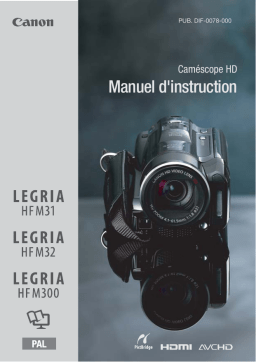 Canon LEGRIA HF M32 Mode d'emploi