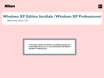 Manuel du propriétaire | Nikon SCAN 3.1.2 Manuel utilisateur | Fixfr