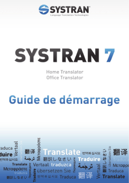 SYSTRAN 7.0 Office Manuel utilisateur