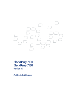 Blackberry 7130 Manuel utilisateur