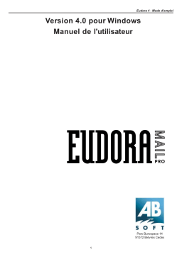 EUDORA Mail Pro version 4.0 Windows Manuel utilisateur