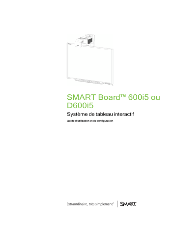 SMART Technologies UF75 (i5 systems) Mode d'emploi | Fixfr