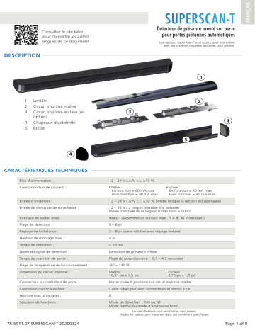 BEA SUPERSCAN-T INDUSTRIAL Mode d'emploi | Fixfr