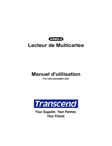 Manuel du propriétaire | Transcend TS0MFLRD7 Manuel utilisateur | Fixfr