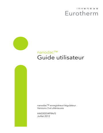 Eurotherm nanodac Manuel du propriétaire | Fixfr