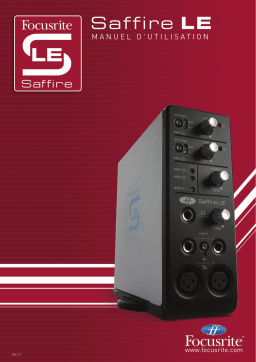 Focusrite Saffire LE Mode d'emploi