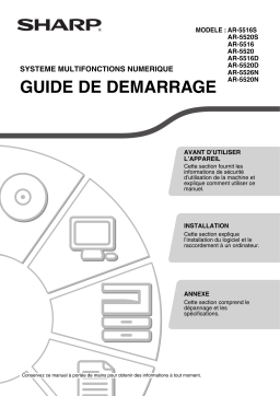 Sharp AR-5520N Manuel utilisateur