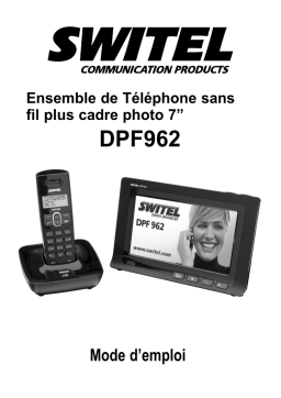 SWITEL DPF962 More wireless phone Manuel du propriétaire